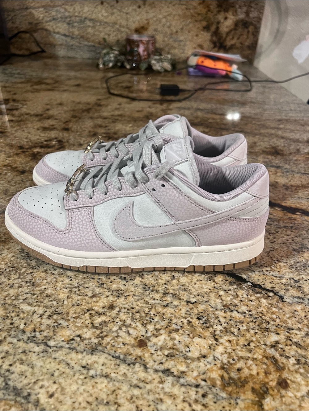 Nike Dunk Low Lavender & White Casual Sneakers